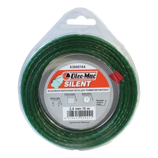 Леска 2.4мм 15м silent Блистер 182шт/кор (6304-0144)