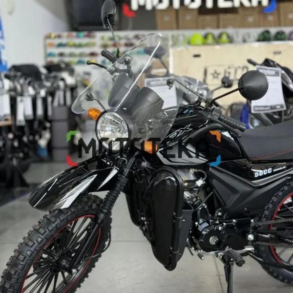 Мопед FXMOTO (ФХМото) FX - 50 (А26) OFF ROAD 50 (125) чёрный глянцевый | Мототека