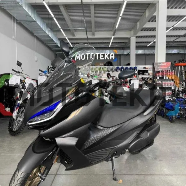 Скутер Zontes (Зонтес) ZT350 - E (ZT1P77MP EFI) 15/14 чёрный с ПТС | Мототека