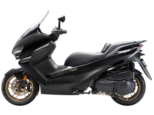 Скутер ZONTES (Зонтес) ZT368 - K (ZT1P79MP EFI) 15/14 (2025 г.) чёрный с ПТС | Мототека