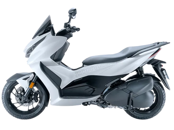 Скутер Zontes (Зонтес) ZT350 - D (ZT1P77MP EFI) 15/14 серебристый с ПТС | Мототека