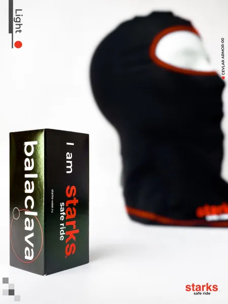 Подшлемник STARKS (Старкс) Light Чёрный/Красный | Мототека