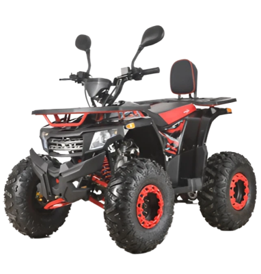 Квадроцикл детский ATV HAMMER 125 LUX чёрный/красный (машинокомплект)