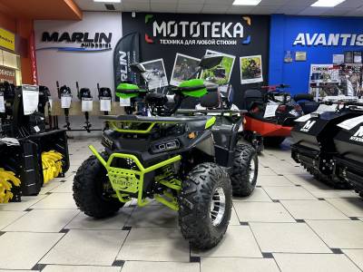 Квадроцикл детский ATV BULLY 125 LD premium чёрный/зелёный (машинокомплект)