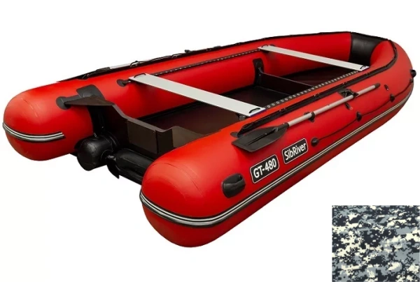 Лодка ПВХ SibRiver (Сибривер) GT - 480 Jet КМФ (Cifra)